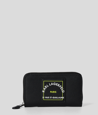 Monedero Karl Lagerfeld RSG PATCH Rue St-Guillaume negro